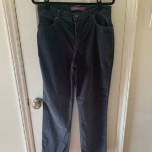 Gloria Vanderbilt stretch, gray corduroy jeans